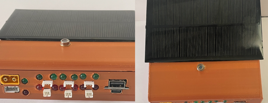 New innovative multi-device solar charger
Caption: SunShine Innovation’s multi-device solar charger