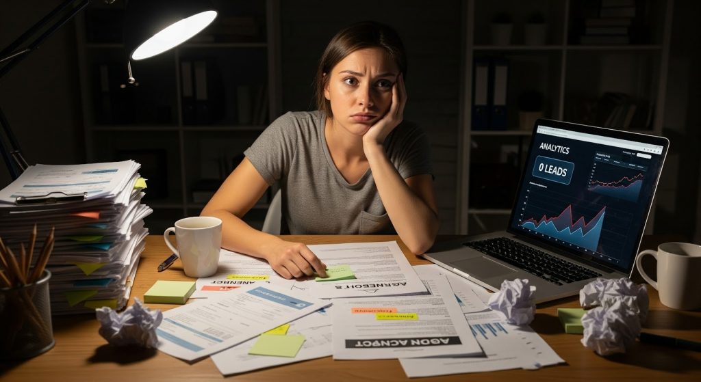  Small business owner overwhelmed by expensive, ineffective small business marketing companies and uncoordinated marketing effort.